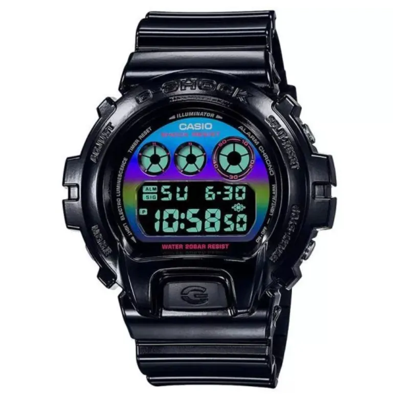 Casio G-Shock Virtual Rainbow Series DW-6900RGB-1ER rannekello