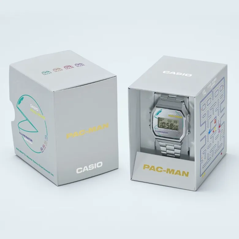 Casio Vintage x PAC-MAN A168WEPC-7AER rannekello