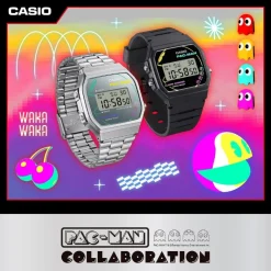 Casio Vintage x PAC-MAN A168WEPC-7AER rannekello
