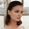 Efva Attling Dolce Vita Princess korvakorut, keltakultaa timanteilla