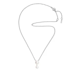 Efva Attling Drip Drop Pearl kaulakoru, hopea ja makeanvedenhelmet