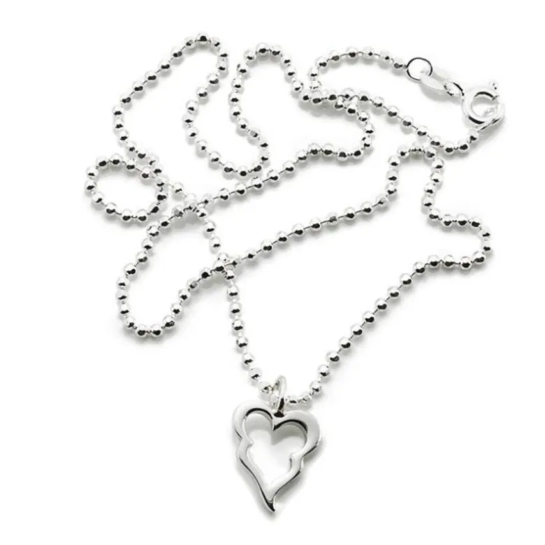 Efva Attling Little crazy heart riipus, hopeaa