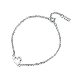 Efva Attling Little Crazy Heart rannekoru, hopeaa