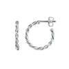 Efva Attling Little Wrapped Hoops korvakorut, hopeaa