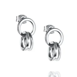 Efva Attling Messy Rings korvakorut, hopeaa