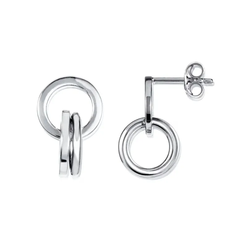 Efva Attling Messy Rings korvakorut, hopeaa