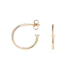 Efva Attling 101 Plain Hoops korvakorut, keltakultaa