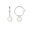 Efva Attling Pop Pearls Hoops korvakorut, hopea ja makeanvedenhelmi