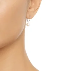 Efva Attling Pop Pearls Hoops korvakorut, hopea ja makeanvedenhelmi