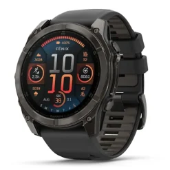 Garmin Fenix 8, 51 mm Amoled Sapphire, hiilenharmaa titaani ja musta, älykello 010-02905-21