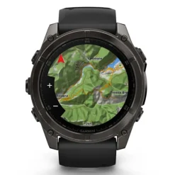 Garmin Fenix 8, 51 mm Amoled Sapphire, hiilenharmaa titaani ja musta, älykello 010-02905-21