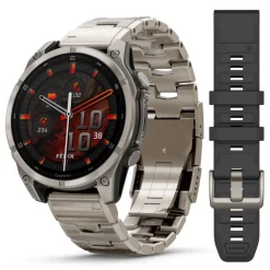 Garmin Fenix 8, 47mm Amoled Sapphire, titaani, älykello 010-02904-40