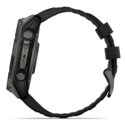 Garmin Fenix 8, 51mm Solar Sapphire, hiilenharmaa DLC-titaani ja musta, älykello 010-02907-11