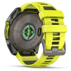 Garmin Fenix 8, 51mm Solar Sapphire, titaani ja keltainen, älykello 010-02907-21