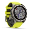 Garmin Fenix 8, 47mm Solar Sapphire, titaani ja keltainen, älykello 010-02906-21