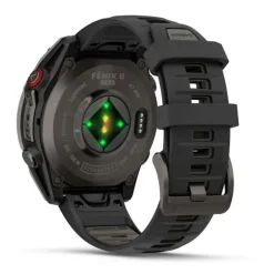 Garmin Fenix 8 Pro Amoled 47mm LTE Sapphire, hiilenharmaa titaani ja musta ranneke, älykello 010-03198-01