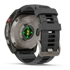 Garmin Fenix 8 Pro Amoled 51mm LTE Sapphire, grafiitinharmaa titaani ja musta ranneke, älykello 010-03199-11