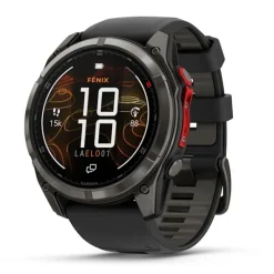 Garmin Fenix 8 Pro MicroLED 51mm LTE Sapphire, harmaa DLC-titaani ja musta ranneke, älykello 010-03380-01