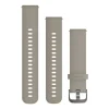 Garmin hiekanvärinen Quick release -silikoniranneke 20mm, pikakiinnitys, 010-12691-09