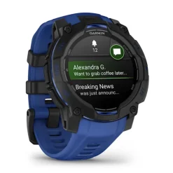 Garmin Instinct 3 AMOLED, 45mm, musta ja sähkönsininen, GPS-älykello 010-02936-03