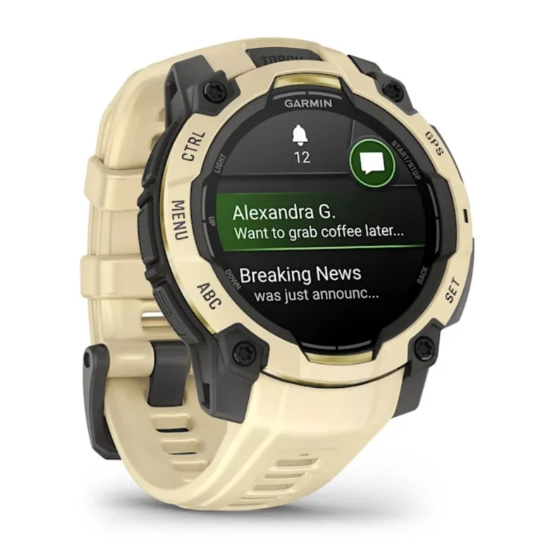 Garmin Instinct 3 AMOLED, 45mm, sitruunankeltainen, GPS-älykello, 010-02936-02