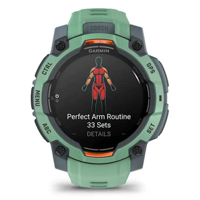 Garmin Instinct 3 AMOLED, 45mm, vedenvihreä, GPS-älykello 010-02936-01