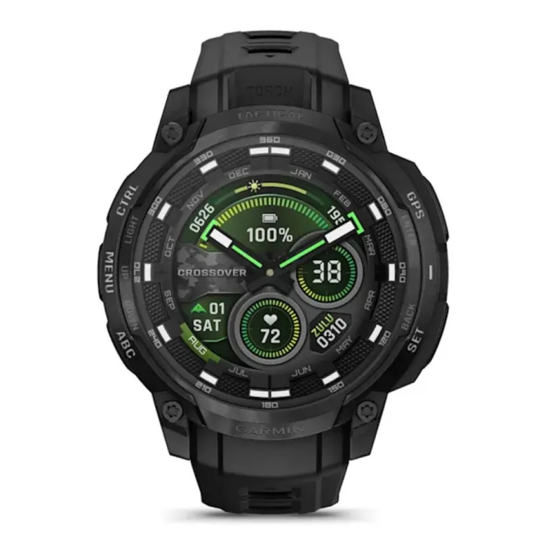 Garmin Instinct Crossover AMOLED Tactical Edition, GPS-hybridiälykello 010-03398-02