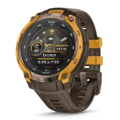 Garmin Instinct Crossover AMOLED, pronssi ja auringonkeltainen, GPS-hybridiälykello 010-03398-01