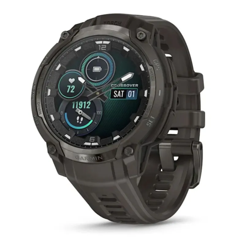 Garmin Instinct Crossover AMOLED, musta, GPS-hybridiälykello 010-03398-00