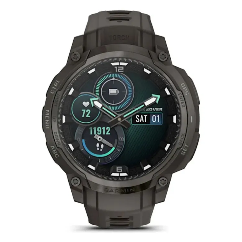Garmin Instinct Crossover AMOLED, musta, GPS-hybridiälykello 010-03398-00
