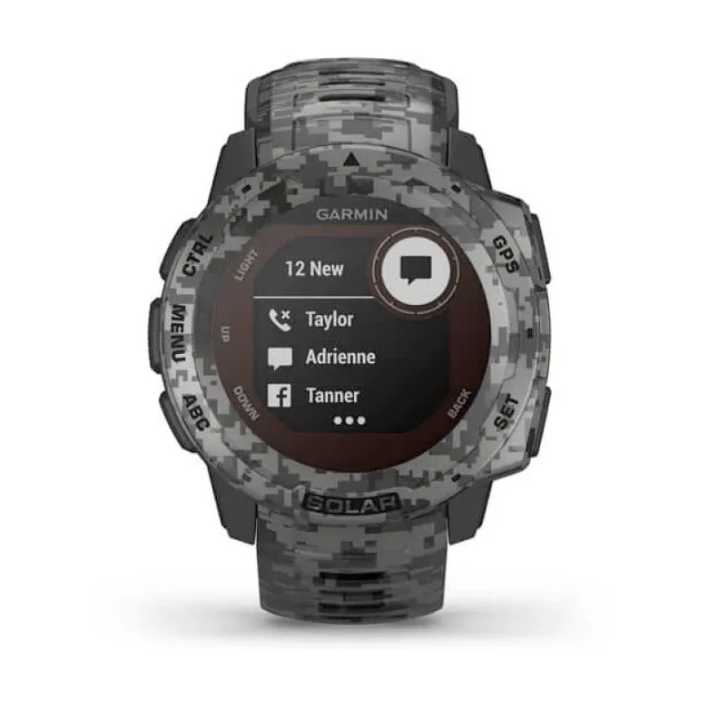 Garmin Instinct Solar Graphite Camo maastokuvio älykello 010-02293-05