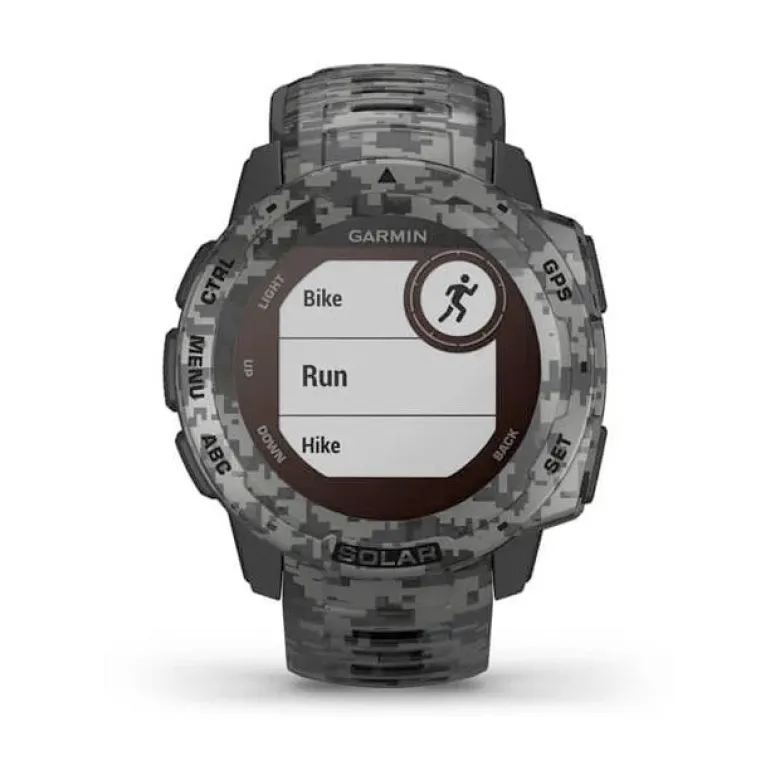 Garmin Instinct Solar Graphite Camo maastokuvio älykello 010-02293-05
