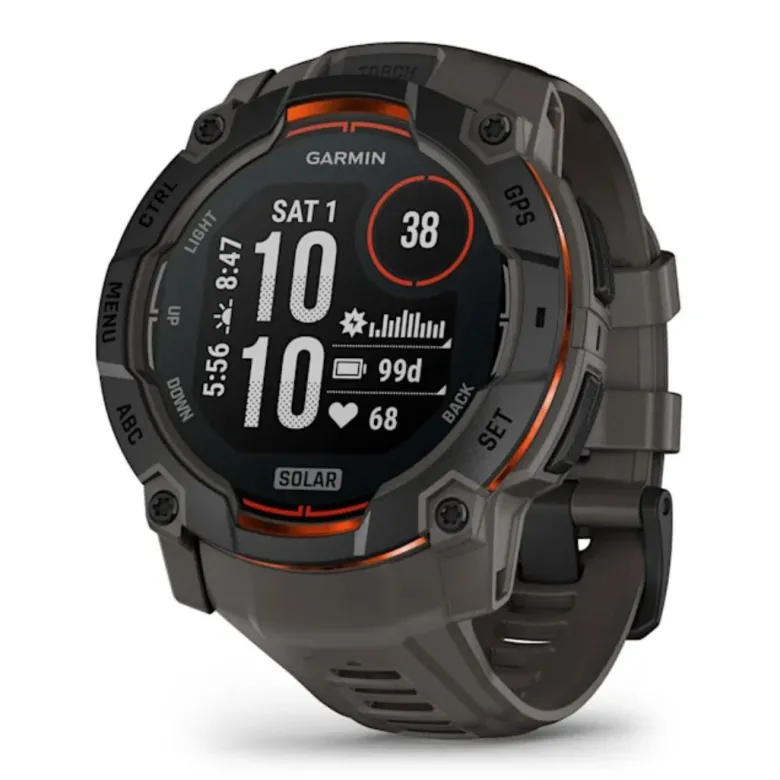 Garmin Instinct 3 Solar, 50mm, musta ja grafiitinharmaa, GPS-älykello 010-02935-00