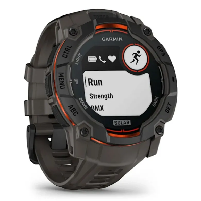 Garmin Instinct 3 Solar, 50mm, musta ja grafiitinharmaa, GPS-älykello 010-02935-00