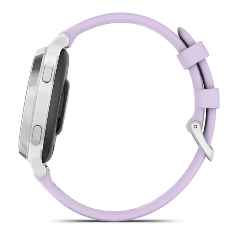 Garmin Lily 2 Active, hopea ja vaaleanvioletti silikonihihna, 010-02891-01