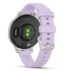 Garmin Lily 2 Active, hopea ja vaaleanvioletti silikonihihna, 010-02891-01