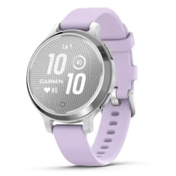 Garmin Lily 2 Active, hopea ja vaaleanvioletti silikonihihna, 010-02891-01