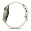 Garmin Lily 2 Active, vaalea kulta ja luunvalkoinen silikonihihna, 010-02891-00