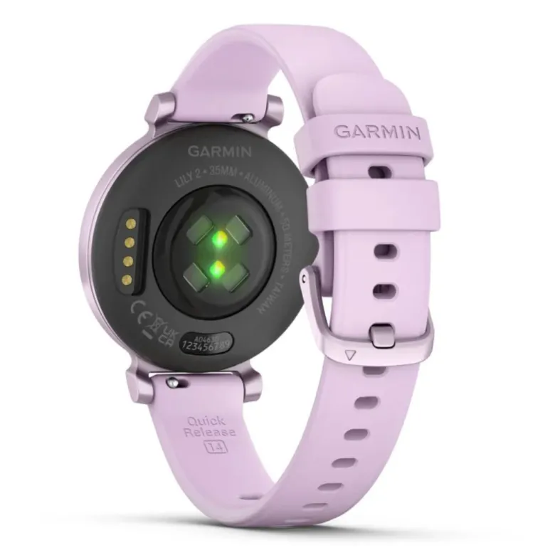 Garmin Lily 2, metallinen lila ja lilanvärinen silikonihihna, 010-02839-01