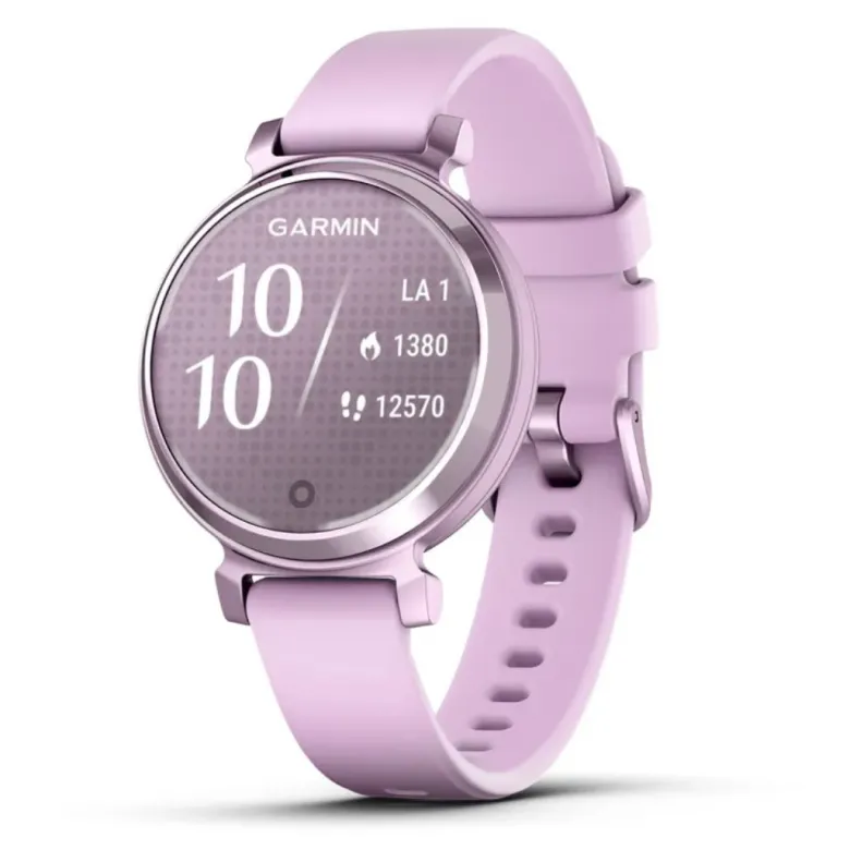Garmin Lily 2, metallinen lila ja lilanvärinen silikonihihna, 010-02839-01
