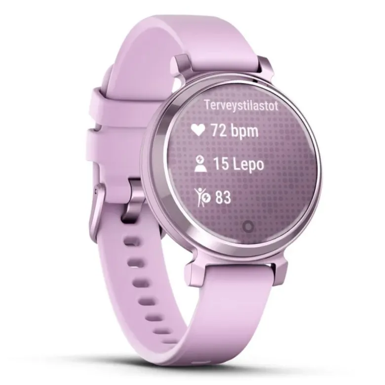 Garmin Lily 2, metallinen lila ja lilanvärinen silikonihihna, 010-02839-01