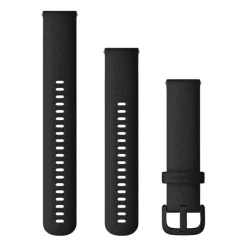 Garmin musta Quick release -silikoniranneke 20mm, pikakiinnitys, 010-13021-03