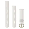 Garmin norsunluunvalkoinen Quick release -silikoniranneke 20mm, pikakiinnitys, 010-12932-53