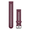 Garmin punainen Quick release -silikoniranneke 20mm, pikakiinnitys, 010-11251-1W