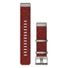 Garmin QuickFit 22mm ranneke, jakardikudottu punainen nailon 010-12738-22