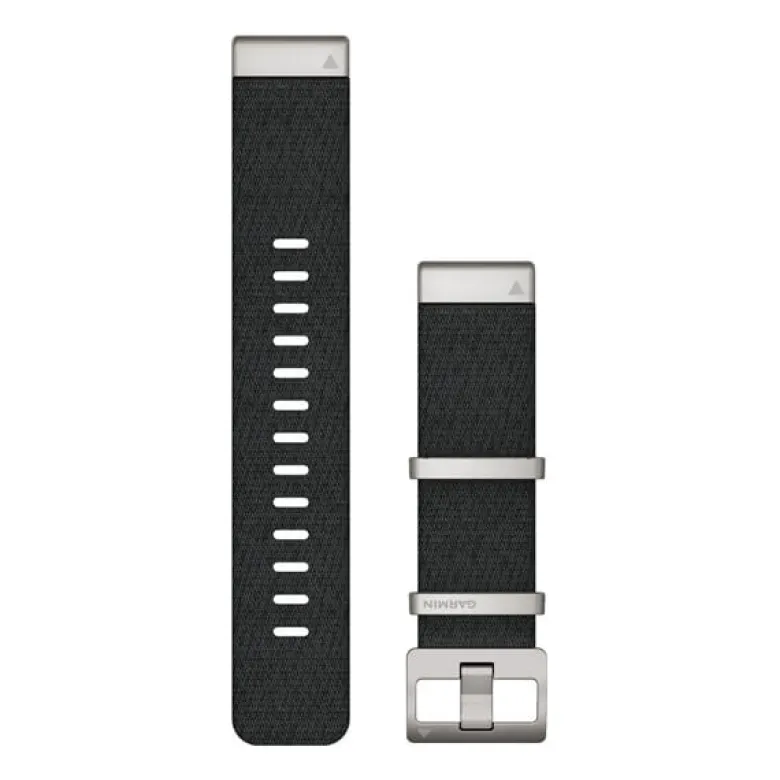 Garmin QuickFit 22mm ranneke, jakardikudottu musta nailon 010-12738-21