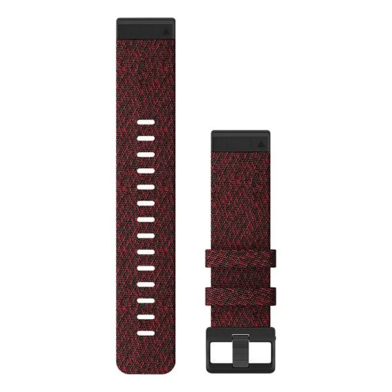 Garmin QuickFit 22mm ranneke, meleerattu punainen nailon 010-12863-06