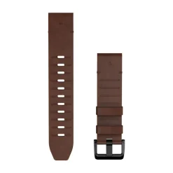 Garmin QuickFit nahkaranneke 22mm, saksanpähkinänruskea, 010-14507-20