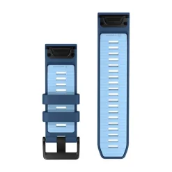 Garmin QuickFit silikoniranneke 26mm, vuorovedensininen/vaaleansininen, 010-14508-00