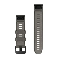 Garmin QuickFit silikoniranneke 22mm, kivenharmaa/hopeanharmaa, 010-14509-00